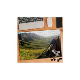 5346 Çayır Kamp Manzara 240 Parça Puzzle Yapboz