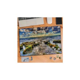 535 Yosunlu Kayalıklar Deniz 240 Parça Puzzle Yapboz Tablo