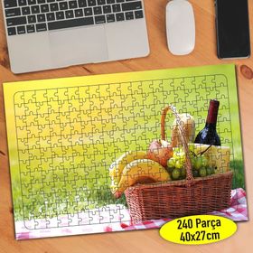 535376 Çimenler Üstünde Meyve Sepeti 240 Parça Puzzle Yapboz