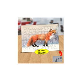 5356351 Karın Altındaki Kızıl Tilki 99 Parça Puzzle Yapboz Tablo