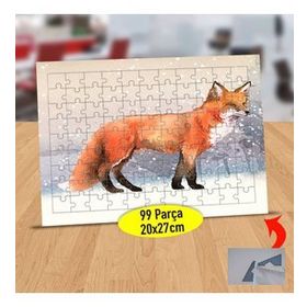5356351 Karın Altındaki Kızıl Tilki 99 Parça Puzzle Yapboz Tablo