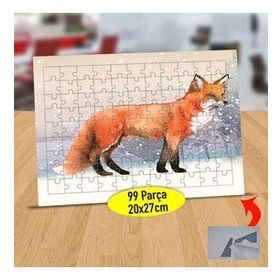 5356351 Karın Altındaki Kızıl Tilki 99 Parça Puzzle Yapboz Tablo