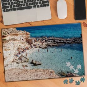 536 Ibiza İspanya Berrak Deniz 240 Parça Puzzle Yapboz