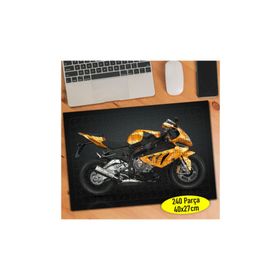 53603506 Gold Rengi Lüks Motorsiklet 240 Parça Puzzle Yapboz