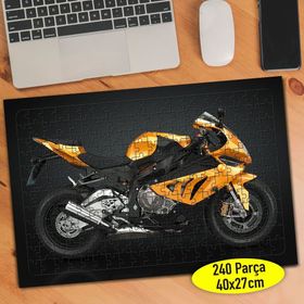 53603506 Gold Rengi Lüks Motorsiklet 240 Parça Puzzle Yapboz