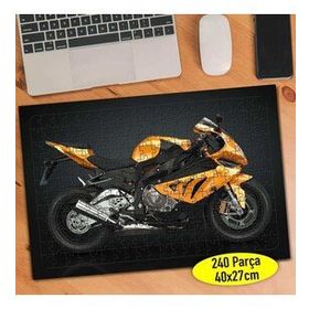 53603506 Gold Rengi Lüks Motorsiklet 240 Parça Puzzle Yapboz