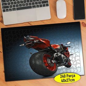 53646706 Kırmızı Rengi Lüks Motorsiklet 240 Parça Puzzle Yapboz