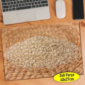 5369724 Hasır Tabak İçinde Buğday Gıda 240 Parça Puzzle Yapboz