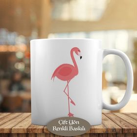53876-60011 Pembe Tatlı Flamingo Kupa Bardak