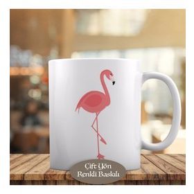 53876-60011 Pembe Tatlı Flamingo Kupa Bardak