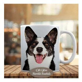 53876-73961 Sevimli Köpek İllüstrasyon Kupa Bardak