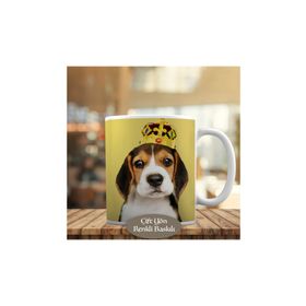 53876-74783 Taç Takan Beagle Yavru Köpek Kupa Bardak