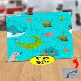 5387620413 Sevimli Deniz Hayvanları 99 Parça Puzzle Yapboz Tablo
