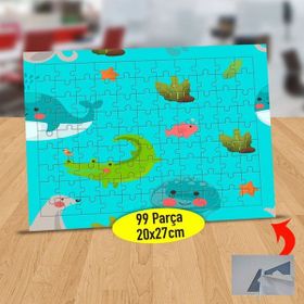 5387620413 Sevimli Deniz Hayvanları 99 Parça Puzzle Yapboz Tablo