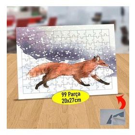 5387656367 Karda Koşan Kızıl Tilki 99 Parça Puzzle Yapboz Tablo