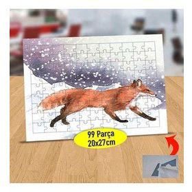 5387656367 Karda Koşan Kızıl Tilki 99 Parça Puzzle Yapboz Tablo