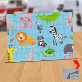 538769133 Renkli Sevimli Hayvanlar 99 Parça Puzzle Yapboz Tablo