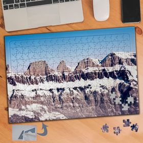 539 Dağlar Ve Mavi Gökyüzü 240 Parça Puzzle Yapboz Tablo