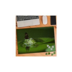 540812 Burnuna Kelebek Konan Kurbağa 240 Parça Puzzle Yapboz