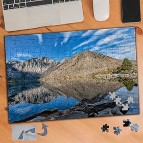 545 Dağ Ve Gökyüzü Yansıması 240 Parça Puzzle Yapboz Tablo