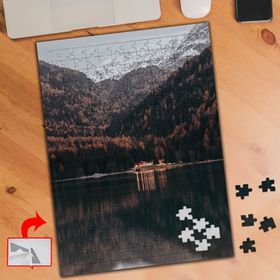 546909 Gölün Kıyısındaki Yaşam 240 Parça Puzzle Yapboz Tablo