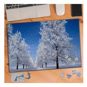547 Bembeyaz Yeryüzü Ve Ağaçlar 240 Parça Puzzle Yapboz Tablo
