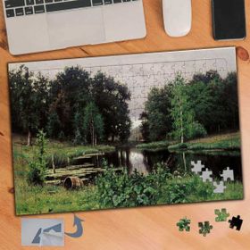 548 Göl Çevresinde Ağaçlar 240 Parça Puzzle Yapboz Tablo