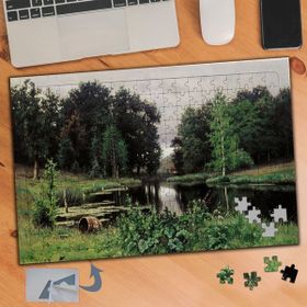 548 Göl Çevresinde Ağaçlar 240 Parça Puzzle Yapboz Tablo