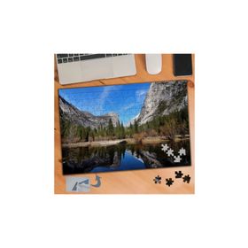 549 Göl Etrafında Dağlar Doğa 240 Parça Puzzle Yapboz Tablo