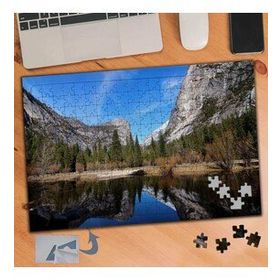 549 Göl Etrafında Dağlar Doğa 240 Parça Puzzle Yapboz Tablo