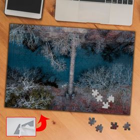 551910 Kuş Bakışı Deniz Üstü Köprü 240 Parça Puzzle Yapboz Tablo
