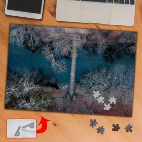 551910 Kuş Bakışı Deniz Üstü Köprü 240 Parça Puzzle Yapboz Tablo