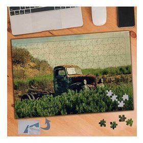 552 Tarlada Paslı Araba Doğa 240 Parça Puzzle Yapboz Tablo
