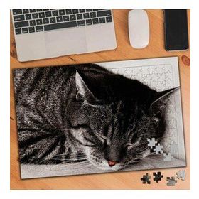 552149 Sevimli Uykucu Kedi 240 Parça Puzzle Yapboz