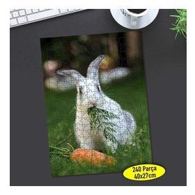 55290791 Havuç Yiyen Küçük Tavşan 240 Parça Puzzle Yapboz