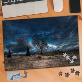 553 Koyu Havada Kurak Arazi 240 Parça Puzzle Yapboz Tablo