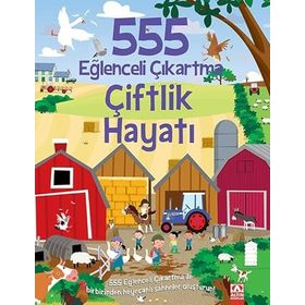 555 Eğlenceli Çıkartma Çiftlik Hayatı Altın Kitaplar