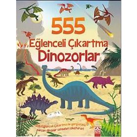 555 Eğlenceli Çıkartma - Dinozorlar - kollektif
