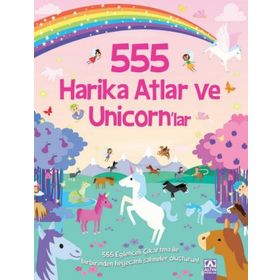 555 Eğlenceli Çıkartma - Harika Atlar ve Unicornlar