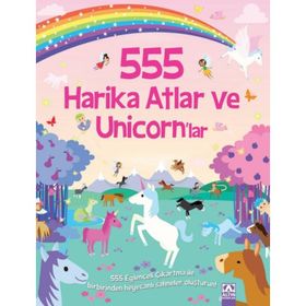 555 Eğlenceli Çıkartma - Harika Atlar ve Unicornlar