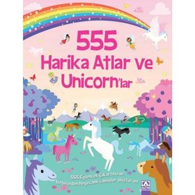 555 Eğlenceli Çıkartma - Harika Atlar ve Unicornlar