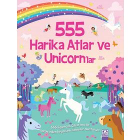 555 Eğlenceli Çıkartma - Harika Atlar ve Unicornlar