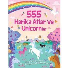 555 Eğlenceli Çıkartma - Harika Atlar ve Unicornlar