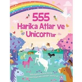 555 Eğlenceli Çıkartma - Harika Atlar ve Unicornlar