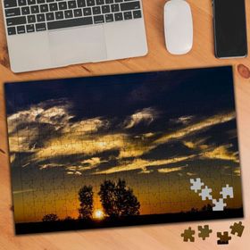 5555 Bulut Formu Atmosfer 240 Parça Puzzle Yapboz