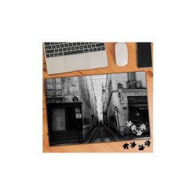 55555 Siyah Beyaz Paris Sokakları 240 Parça Puzzle Yapboz
