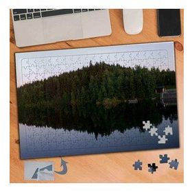 557 Orman Kenarında Göl 240 Parça Puzzle Yapboz Tablo