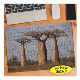 56072788 Sıralı Ağaç Manzarası Doğa 240 Parça Puzzle Yapboz