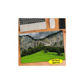 56184803 İsviçre Alp Dağları Manzara 240 Parça Puzzle Yapboz