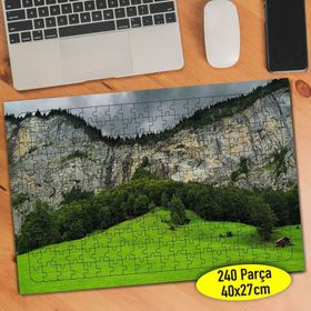 56184803 İsviçre Alp Dağları Manzara 240 Parça Puzzle Yapboz